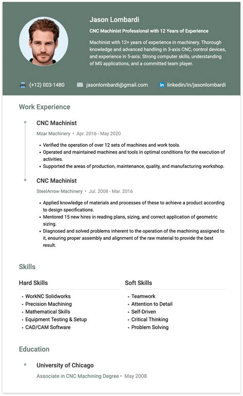 cnc machine technician resume|cnc machine operator resume sample.